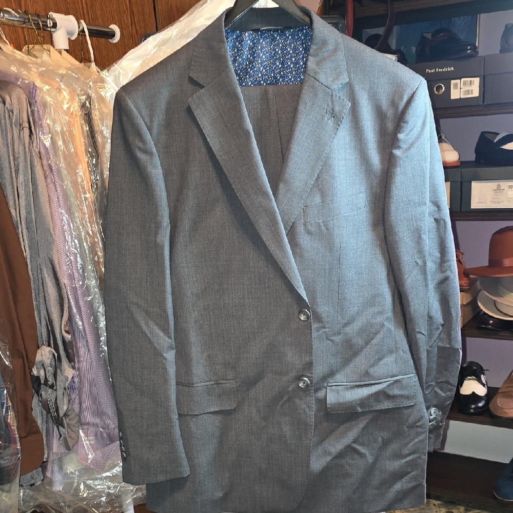 Paul Fredrick Charcoal Blazer